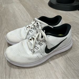 White Nike Free Runs